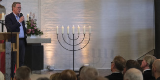 Bodo Ramelow verabschiedet Björn Mensing, 12.7.2026, Foto Birte Mensing