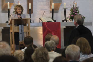Charlotte Knobloch verabschiedet Björn Mensing, 12.7.2026, Foto Birte Mensing