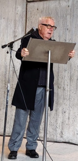 Gedenkfeier 9.11.25 Beth Shalom-Vorsitzender C. Bernd Sucher bei seiner Ansprache